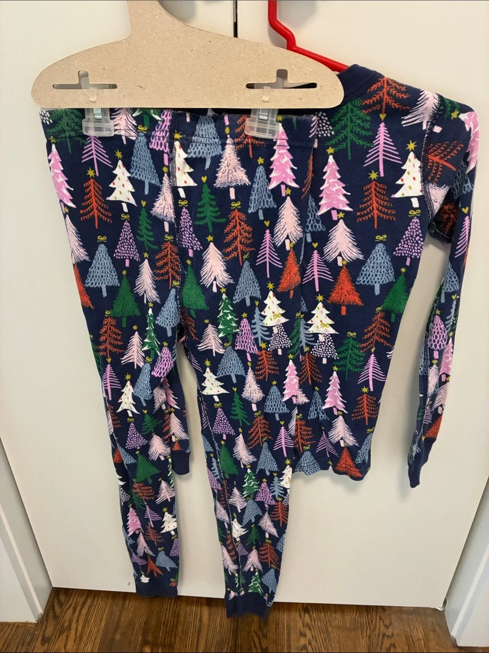 Hanna Andersson Kids Navy Christmas Tree Pajama Set - Multi-Color